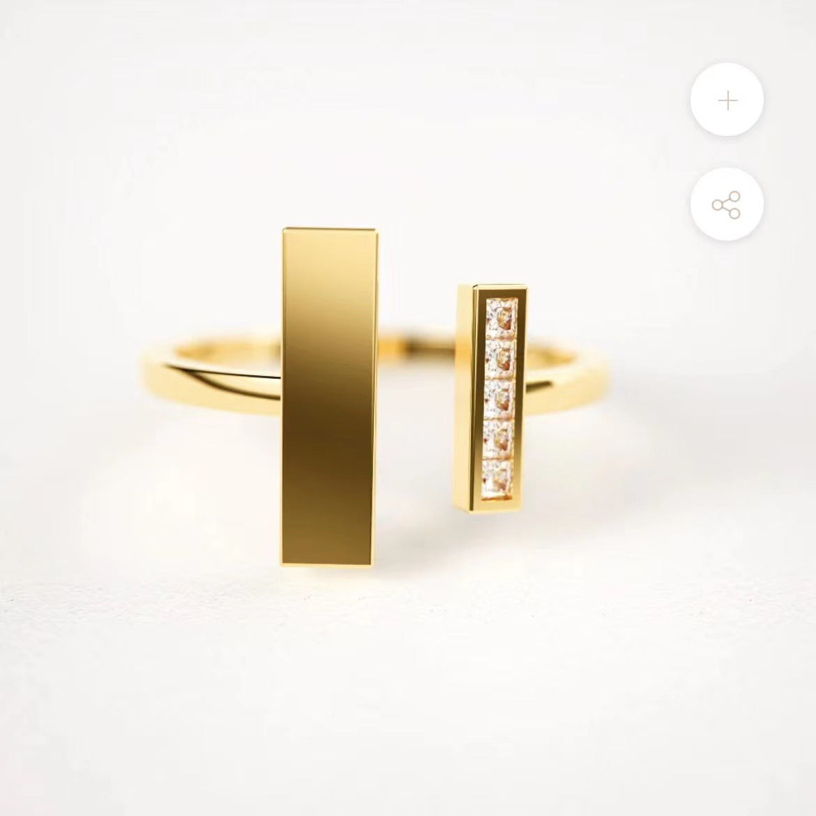 Double Shape Female Design Niche Bag Rings