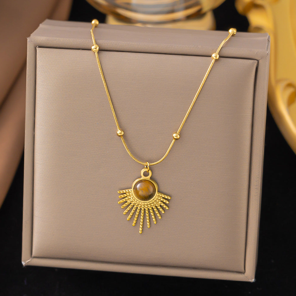 Women's Butterfly Bead Love Plane Rose Letter Square Necklaces