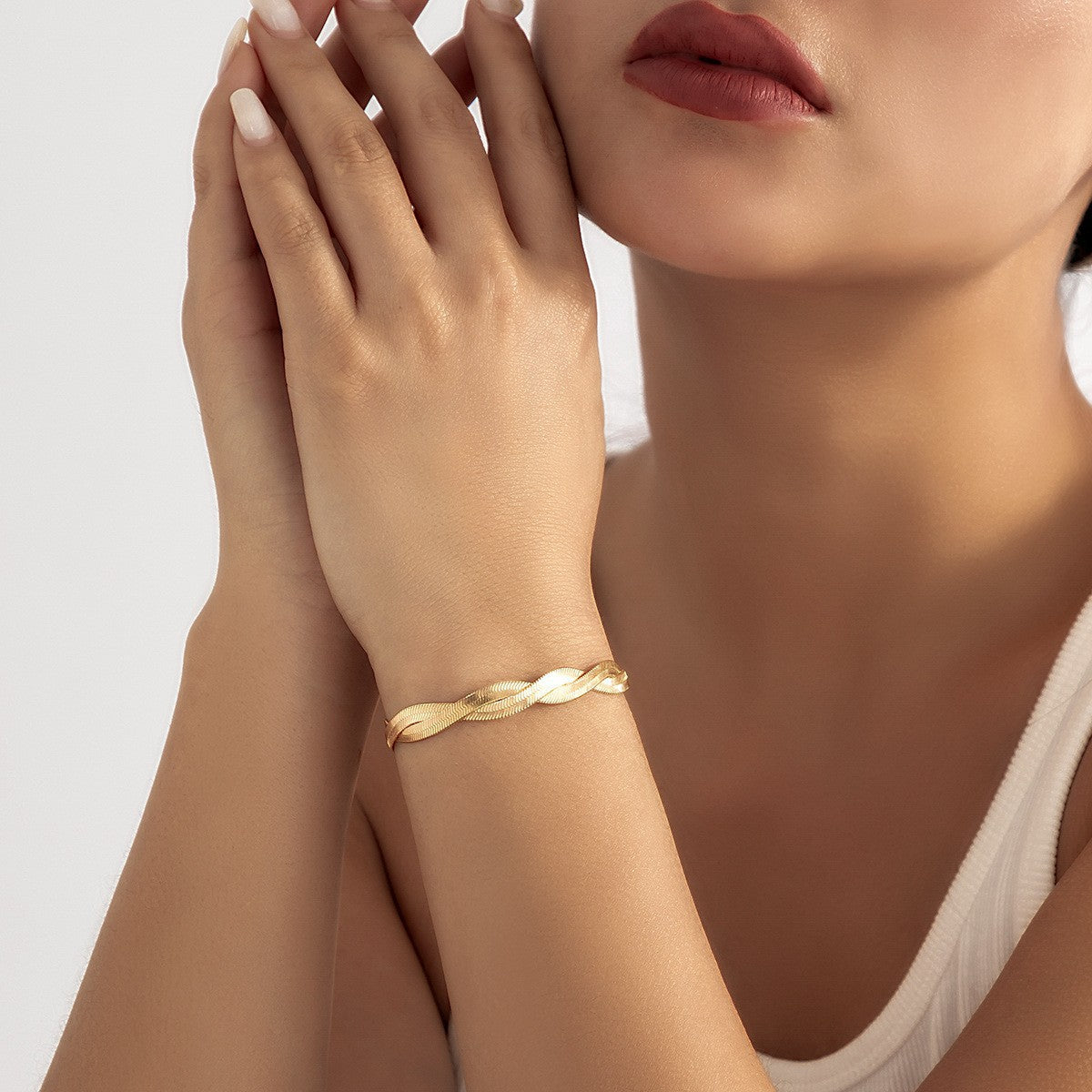 Snake Bones Chain Single Layer Clavicle Necklaces
