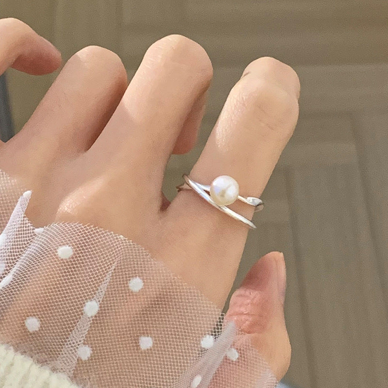 Pearl Female Exquisite Elegant Gentle Stylish Rings