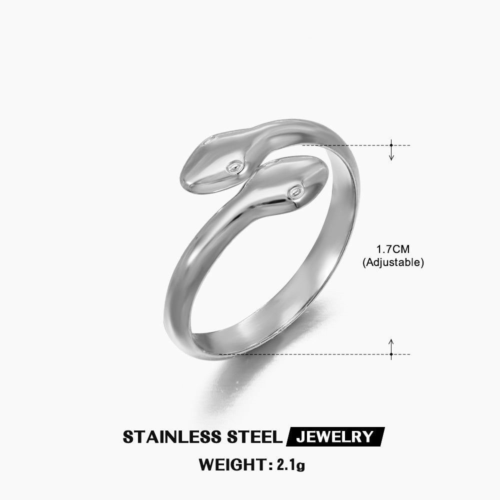 Women's Heart-shaped Open Vintage Popular Geometric Adjustable Rings
