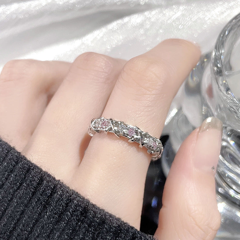 Design Light Luxury High-grade Cold Style Open Female Rings
