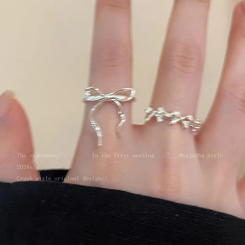 Female Summer Light Luxury High Sense Rings