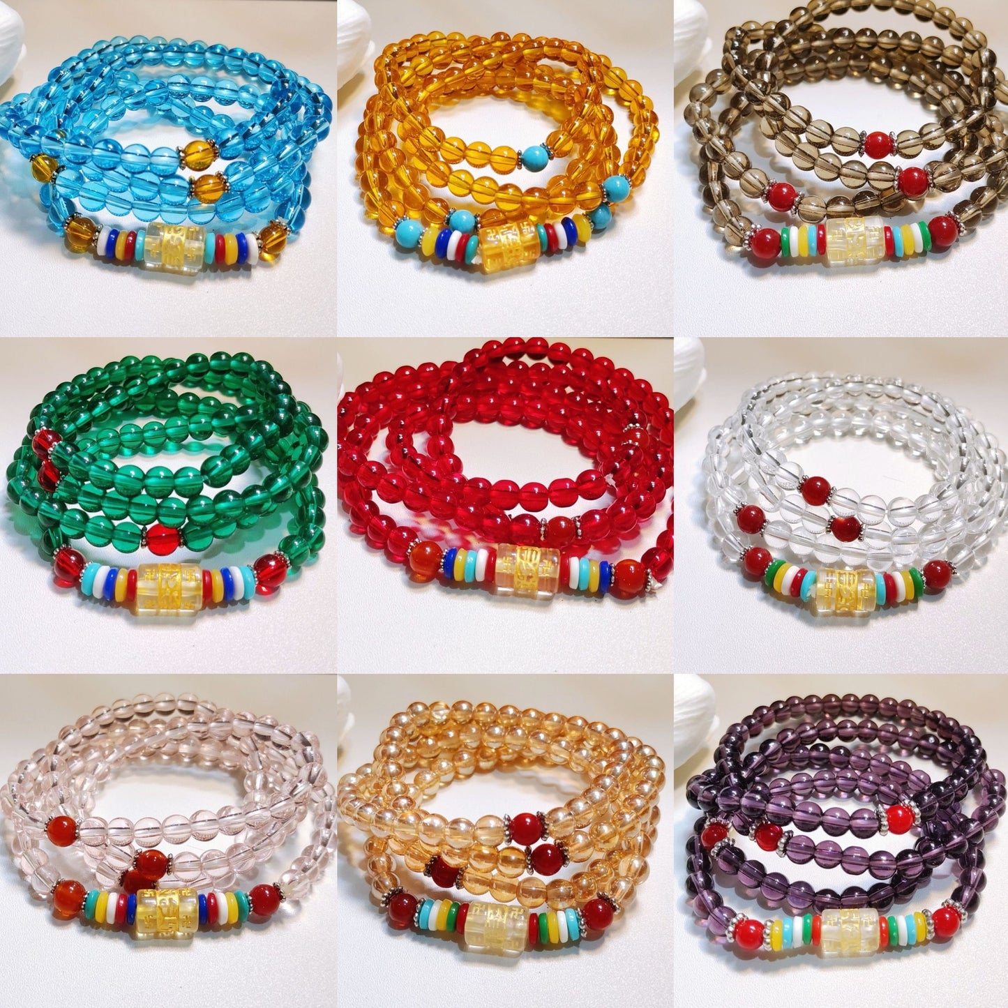 Beads Safe Imitation Garnet Agate White Bracelets