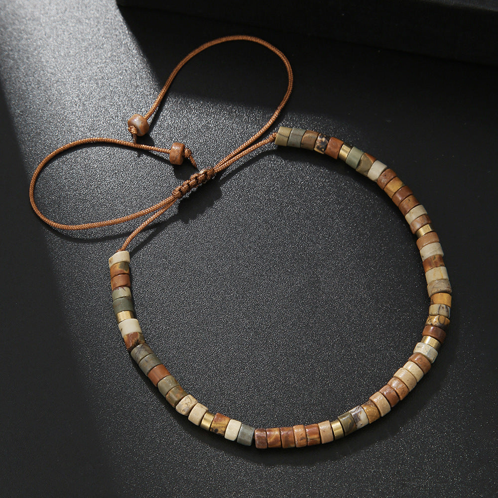 Natural Stone Beaded Adjustable Versatile High-grade Bracelets