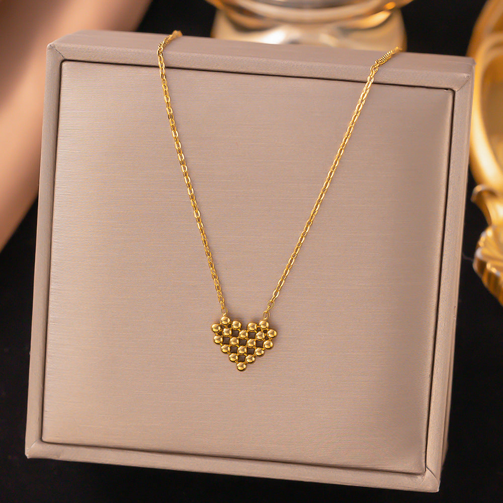 Women's Butterfly Bead Love Plane Rose Letter Square Necklaces