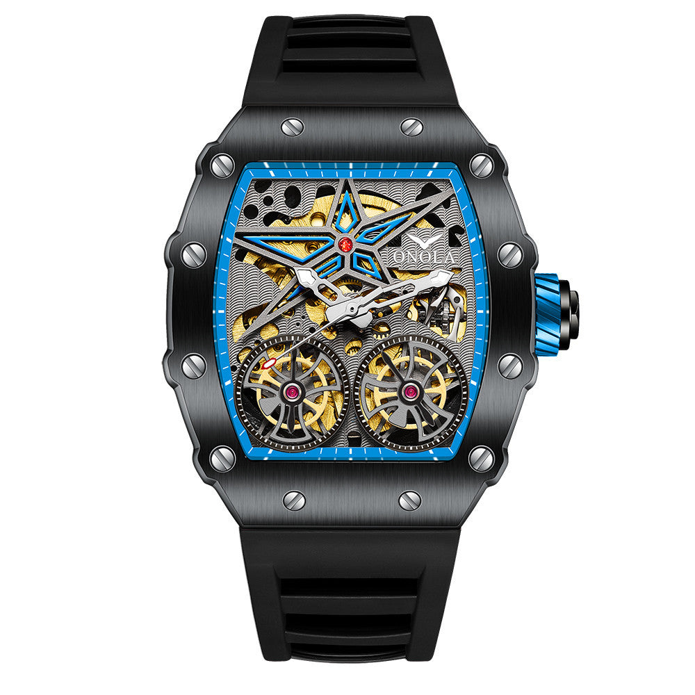 Men's Watch Rudder Flywheel Hollow Automatic Mechanical Watches