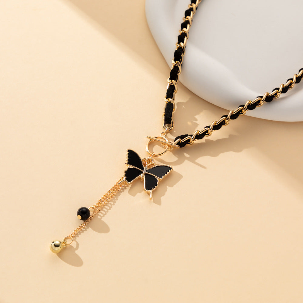 Love Fritillary Cold Style Clavicle Chain Necklaces