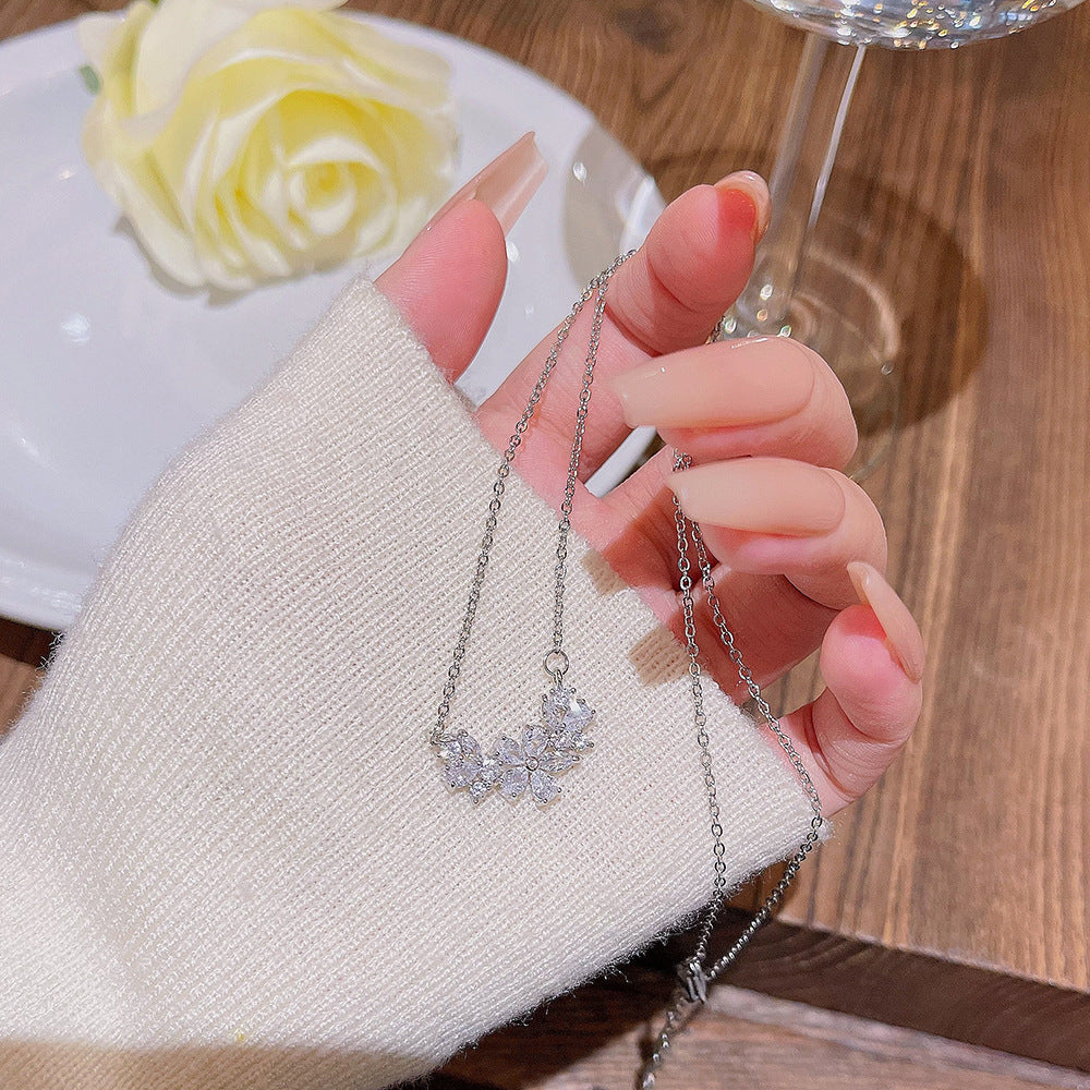 Women's Versatile High-grade Zircon Light Luxury Minority Necklaces