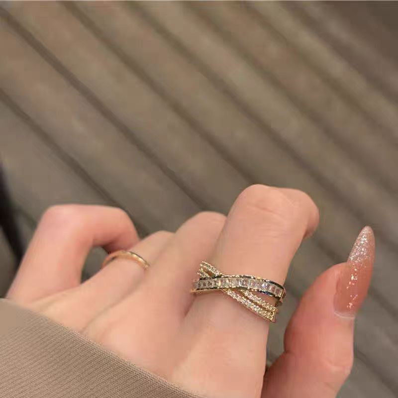 Elegant Gentle Stylish Opening Style Niche Index Finger Rings