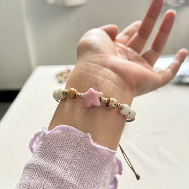 Women's Ceramic For High-grade Textured Stall Jewelry Bracelets
