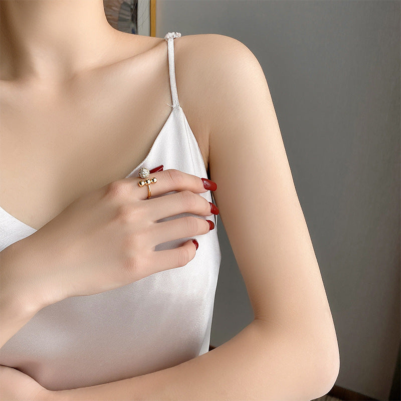 Minority Design Double Layer Zircon Opening Rings