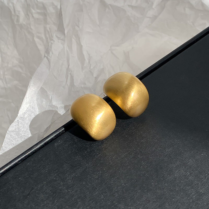 Women's Brushed Affordable Luxury Fashion Design Sense Earrings