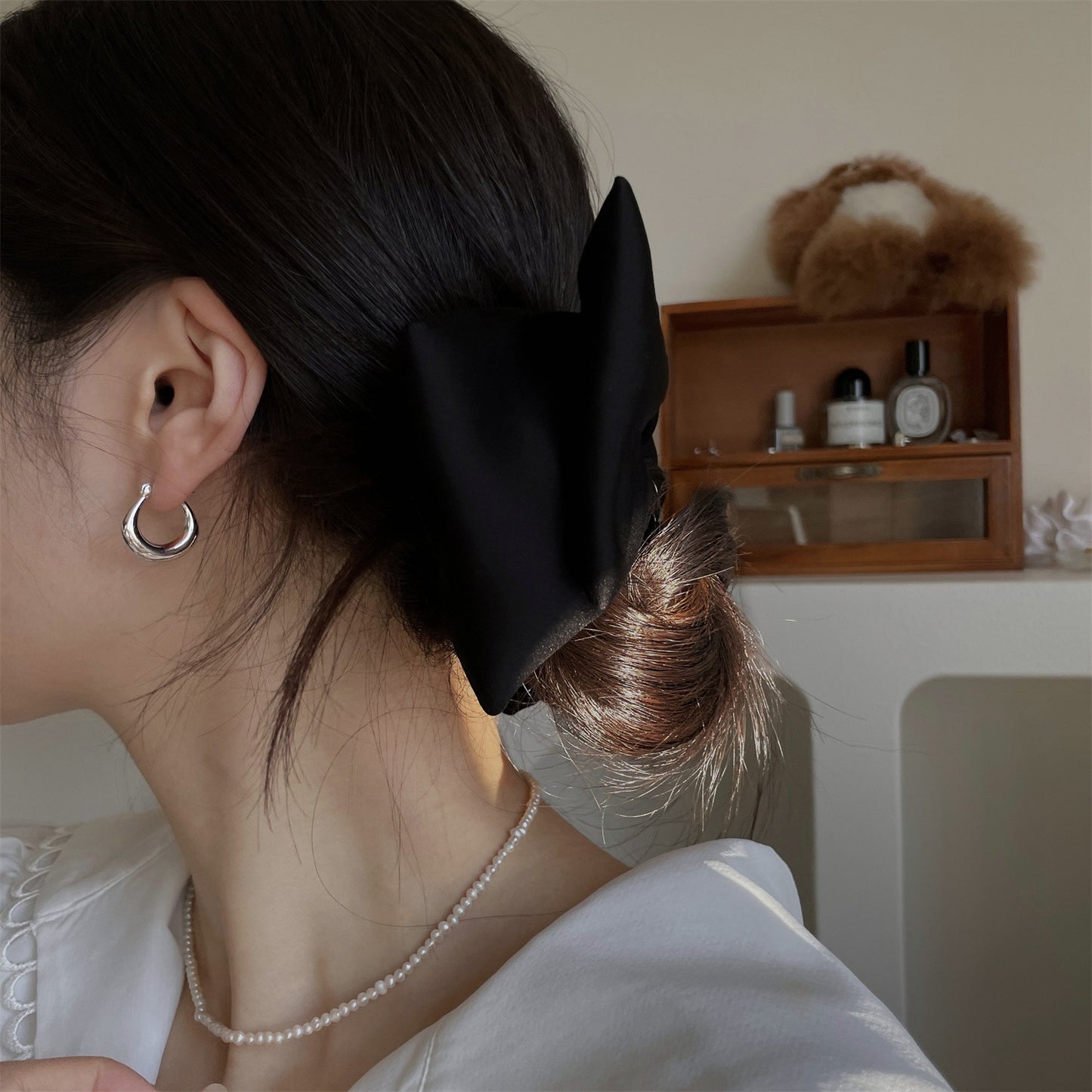 Women's Fashionable Cute Simple High-grade Sier Needle Exquisite Earrings