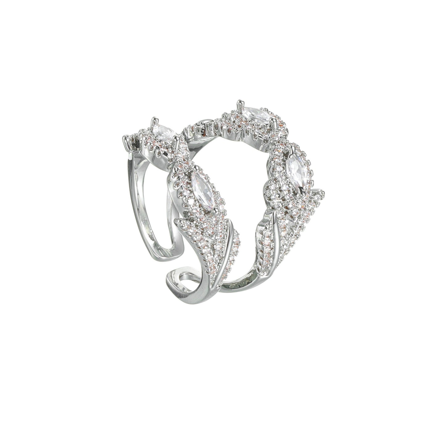 Women's Red Corundum Luxury High-grade Diamond Navy Rings