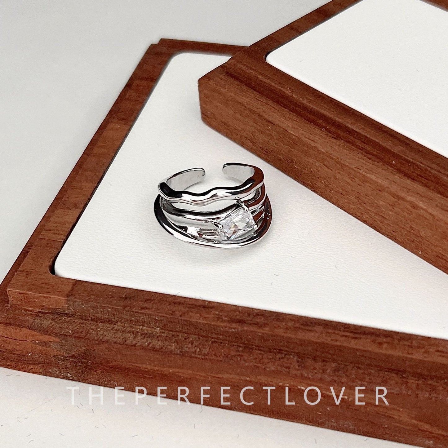 Style Geometric Heart Shape Opening Affordable Luxury Rings