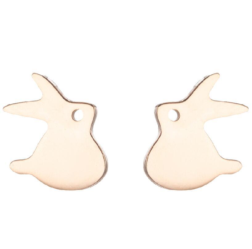 Steel Cute Small Animal Female Design Fashion Cat Earrings