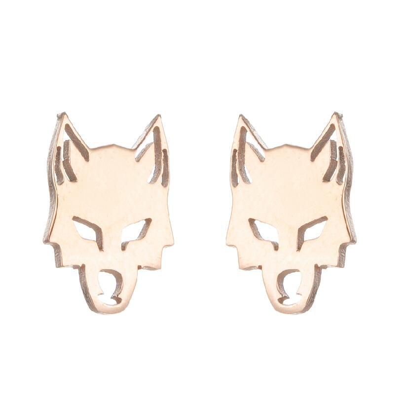 Steel Cute Small Animal Female Design Fashion Cat Earrings