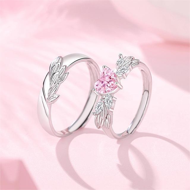 Women's & Men's Love Couple Pair Of Design Sweet Rings