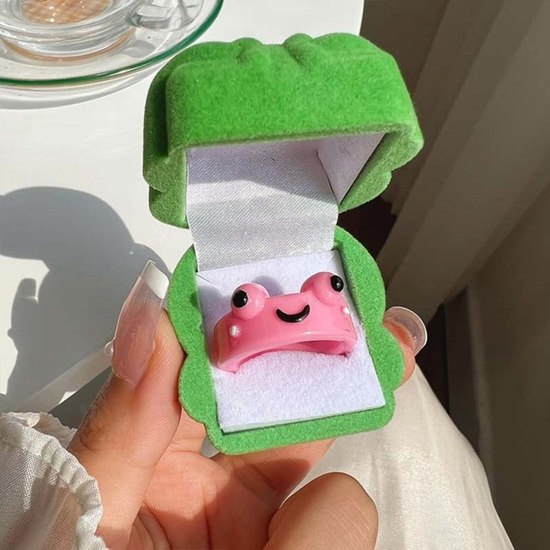 Women's Frog Cartoon Funny Personalized Design Creative Style Rings