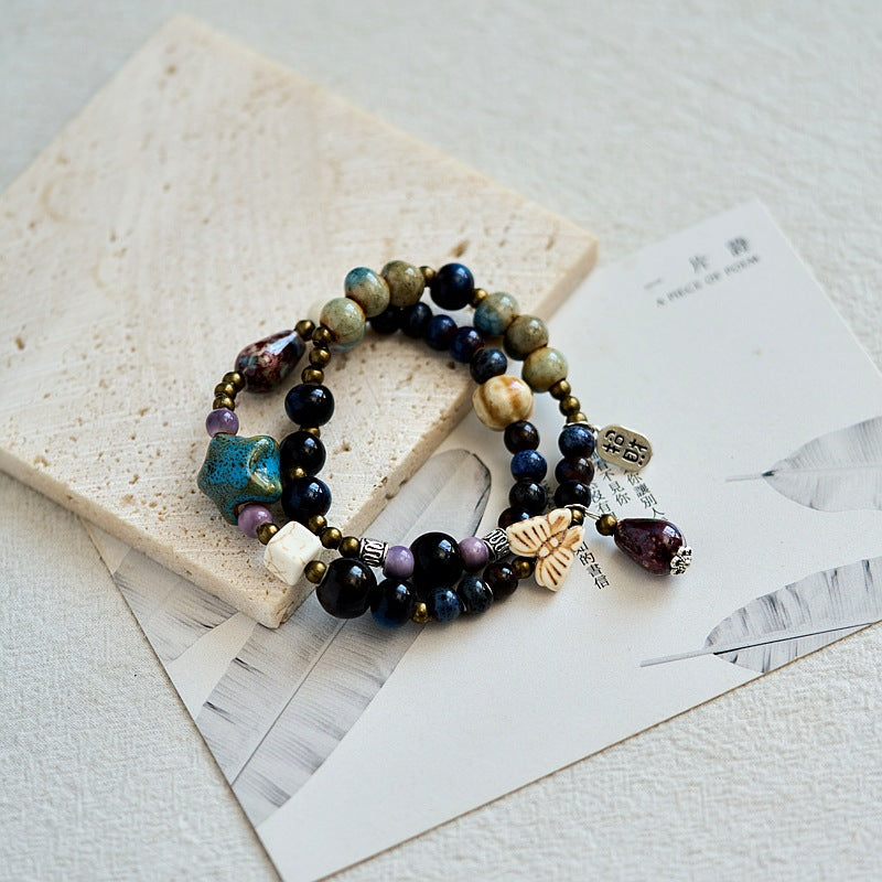 Hand-woven Ceramic Artistic Ethnic Style Couple Bracelets