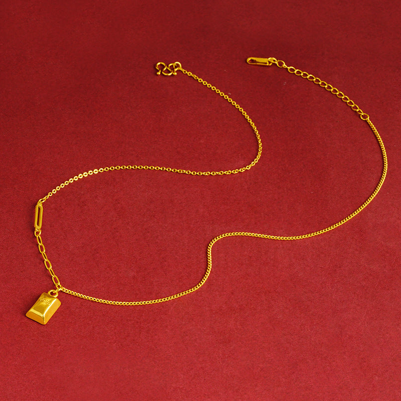 Bow Simulation Brass Decoration Vietnam Alluvial Gold Pendants
