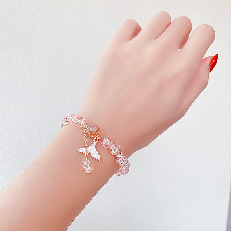 Hand Beading Glass Cute Princess Cartoon Bracelets
