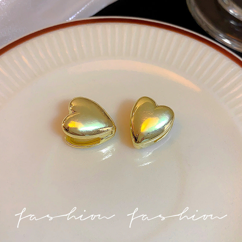 Women's Surface Love Heart French Simplicity Personalized Rings