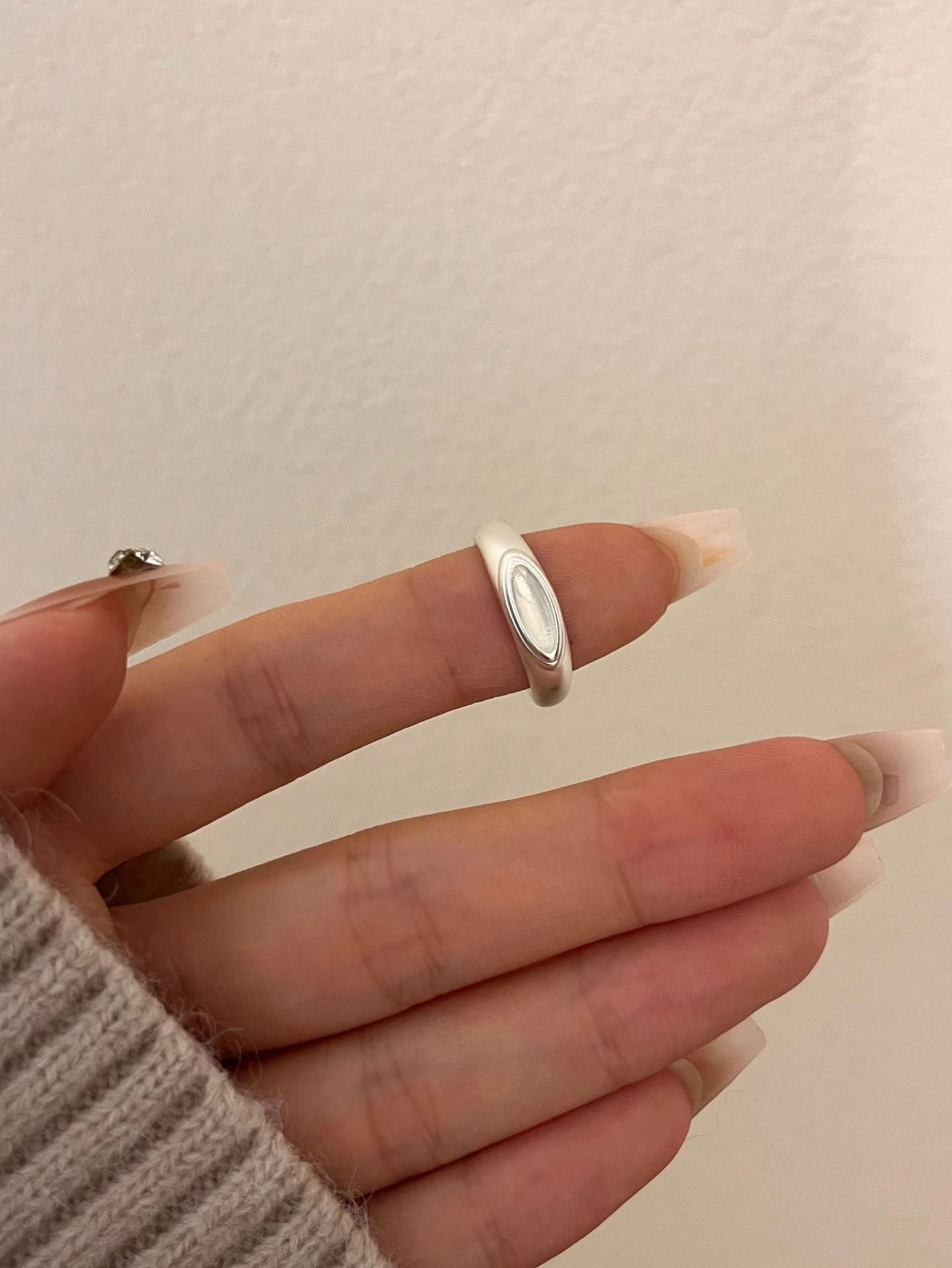 Minority Simple Design Chinese Retro Matte Rings