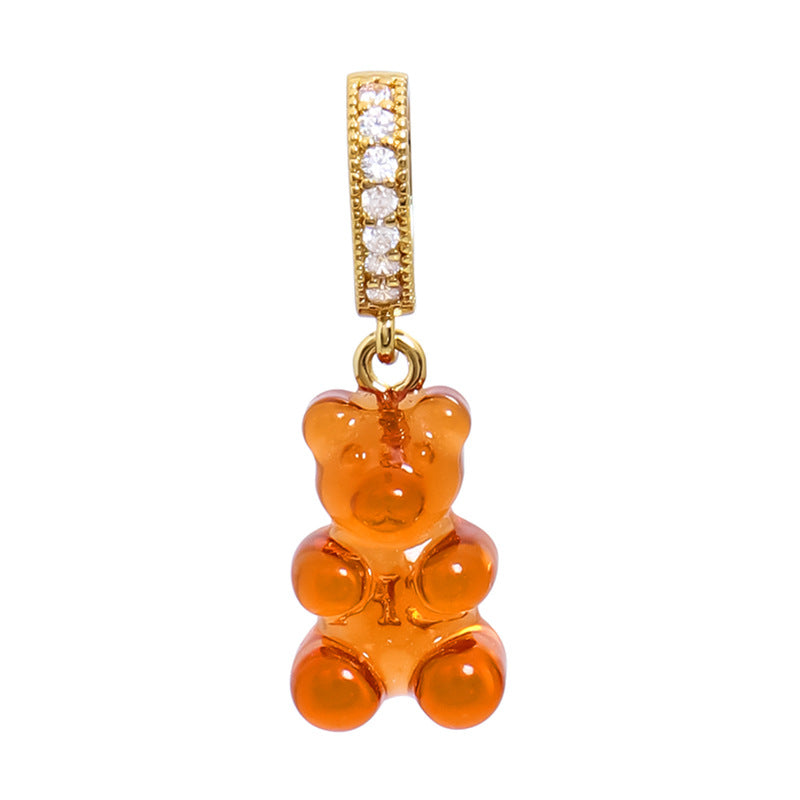 Women's Gummy Bear Versatile Candy Resin Personalized Pendants