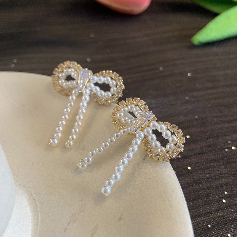 Fashion Zirconia Micro Inlaid Zircon Long Earrings