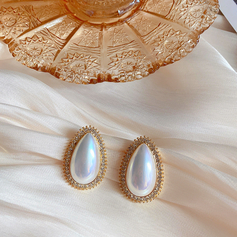 Lux Exquisite Simple Graceful Full Diamond Earrings