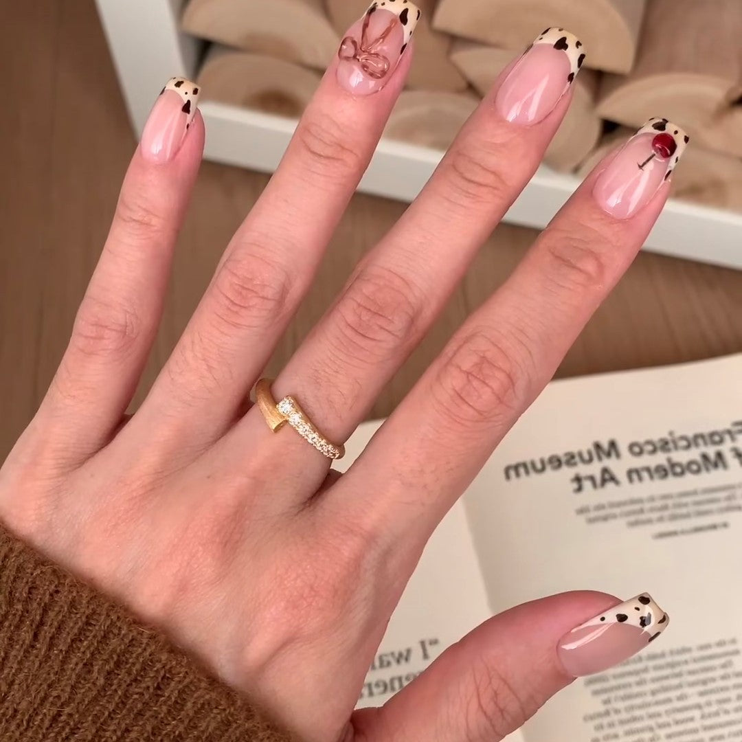 Women's Cross Zircon Matte Metal Light Luxury Rings