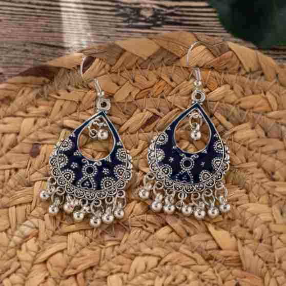 Women's Indian Style Ornament Bohemian Tassel Bell Earrings