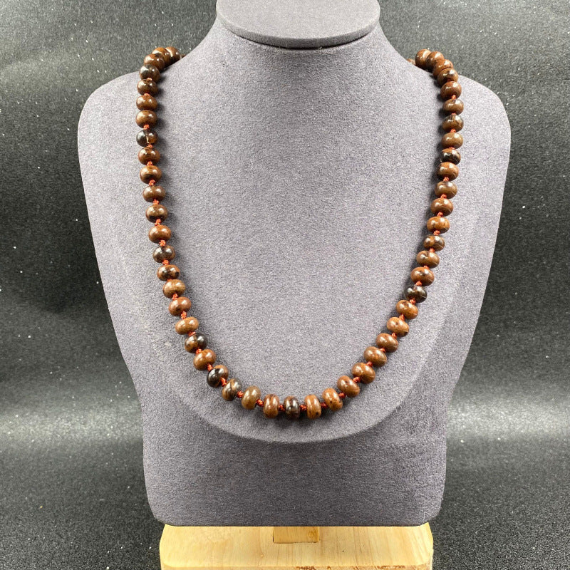 Crystal Agate Colorful Hollow Bead Abacus Necklaces