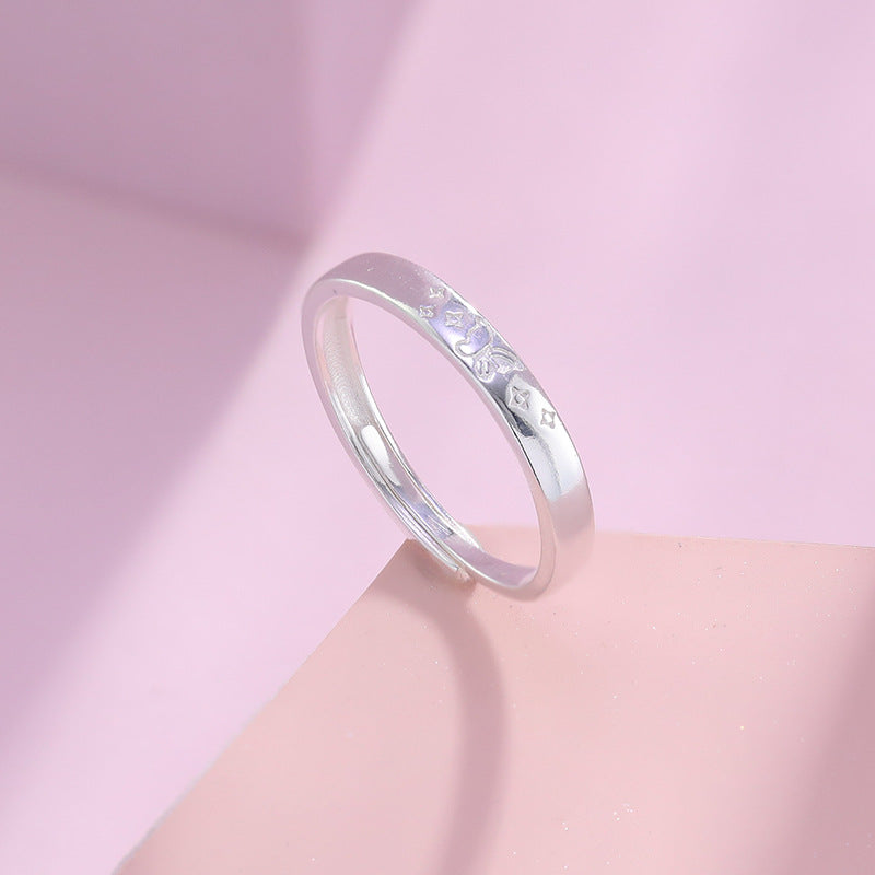 Women's & Men's One Pair Open Adjustable Light Luxury Sweet Rings