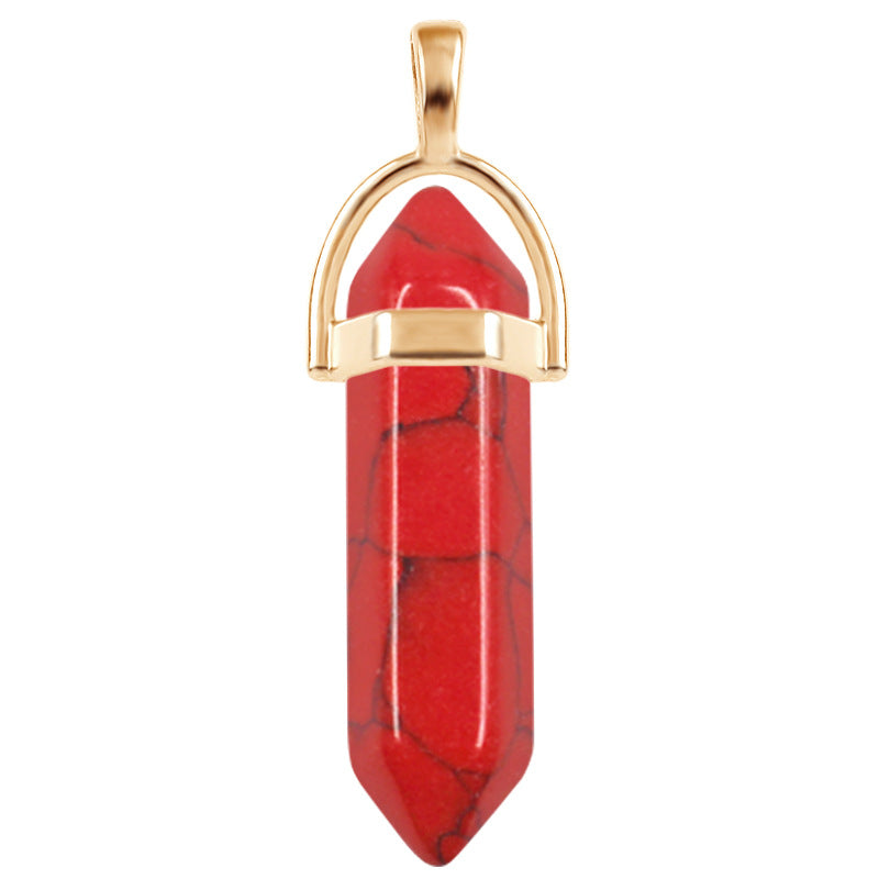 Crystal Hexagon Prism Hexagonal Column Natural Necklaces