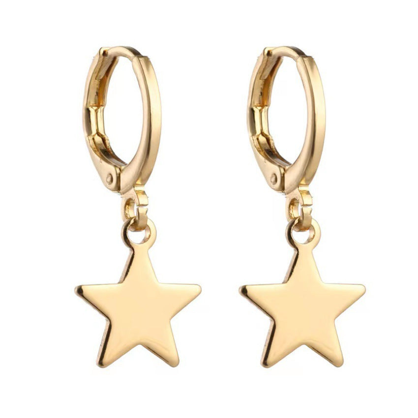 Women's Pearl Zircon Temperament Geometric Pieces Suit Earrings