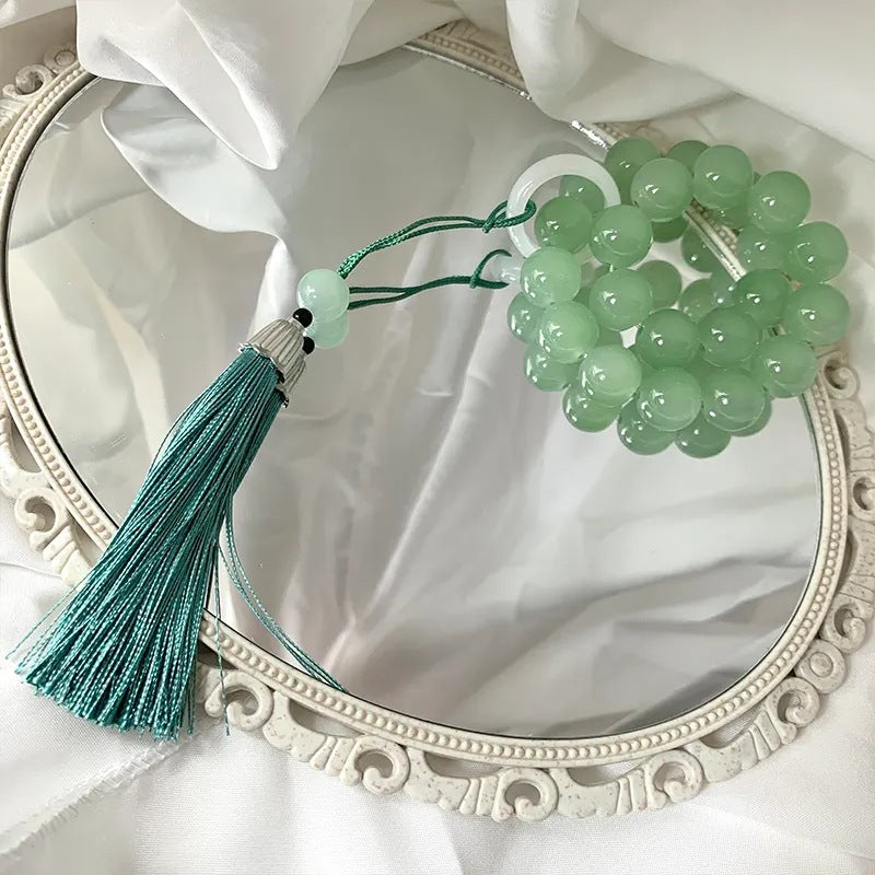 Jade Light Luxury Cat's Paw Elastic Size Bracelets