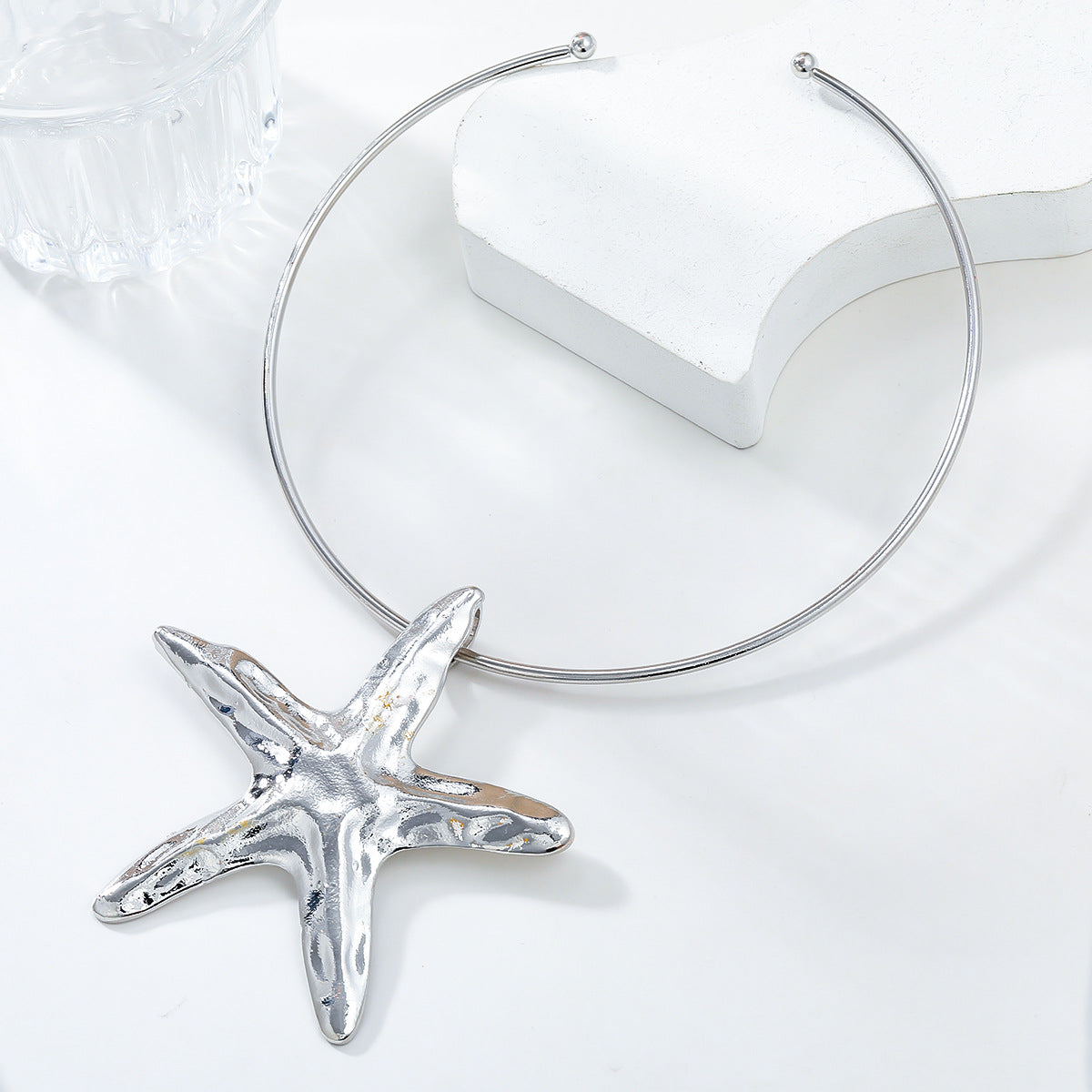 Women's Alloy Starfish Collar Exaggerated Trendy Metal Necklaces