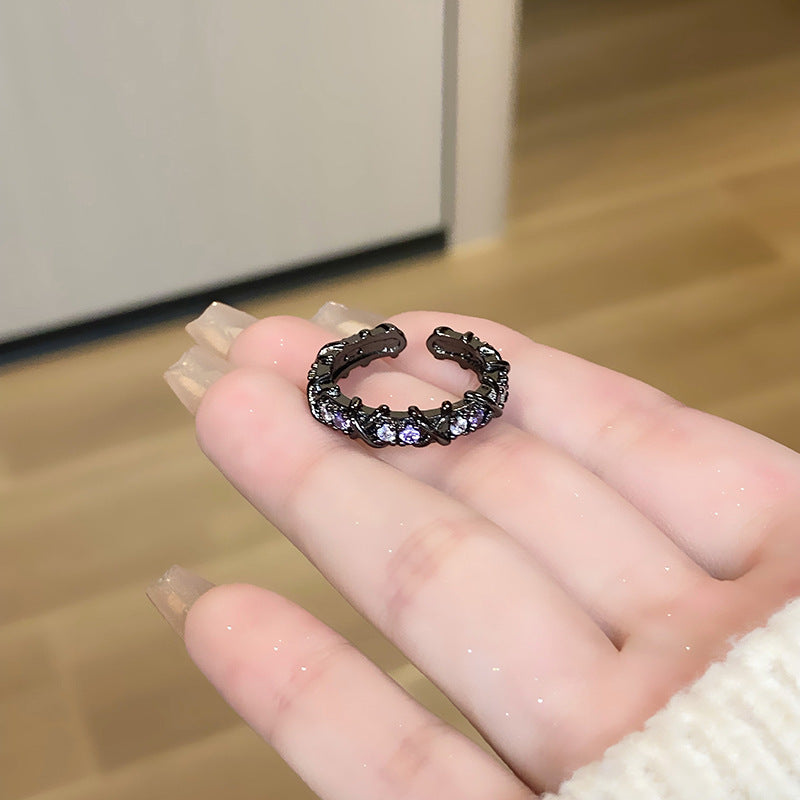 Women's Retro Affordable Luxury Cross Kaleidoscope Colorful Rings