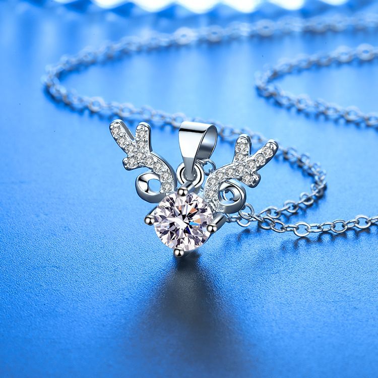 Women's Horn Antlers Sier One Deer For Necklaces