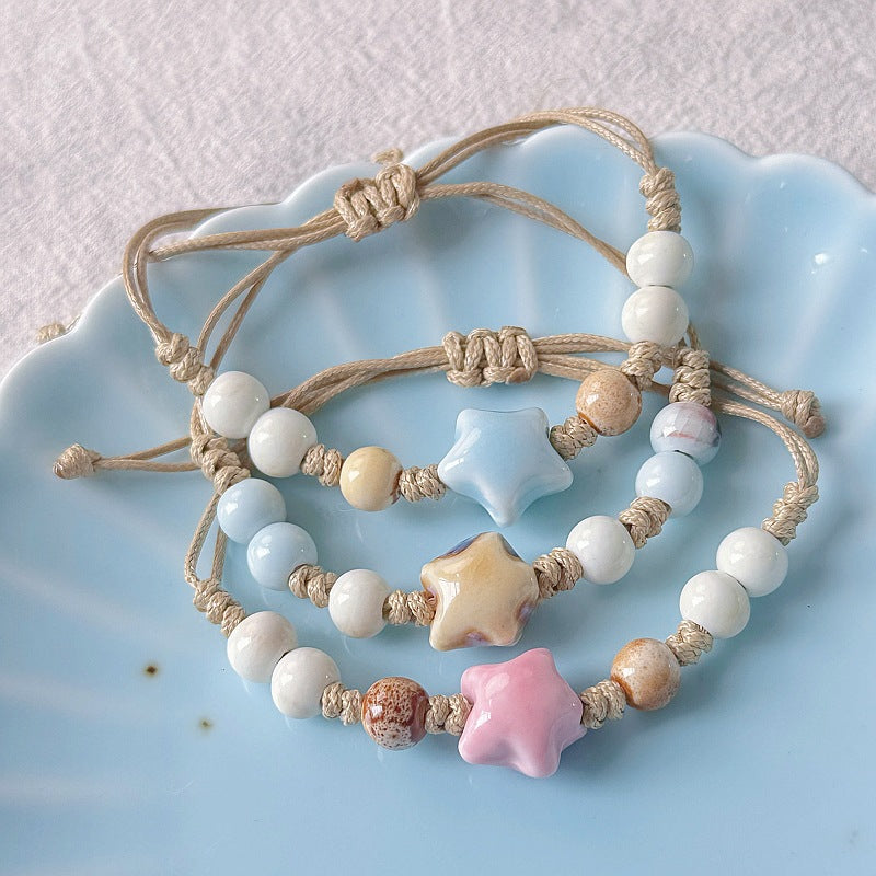 Women's Ceramic For High-grade Textured Stall Jewelry Bracelets