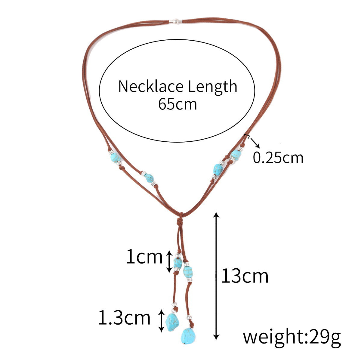 Ethnic Style Jewelry Turquoise Vintage Sweater Necklaces