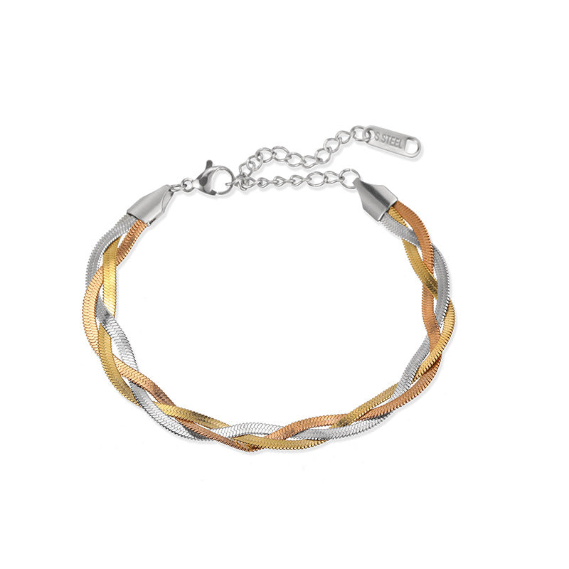 Women's Snake Bone Fashion Simple Color Matching Bracelets
