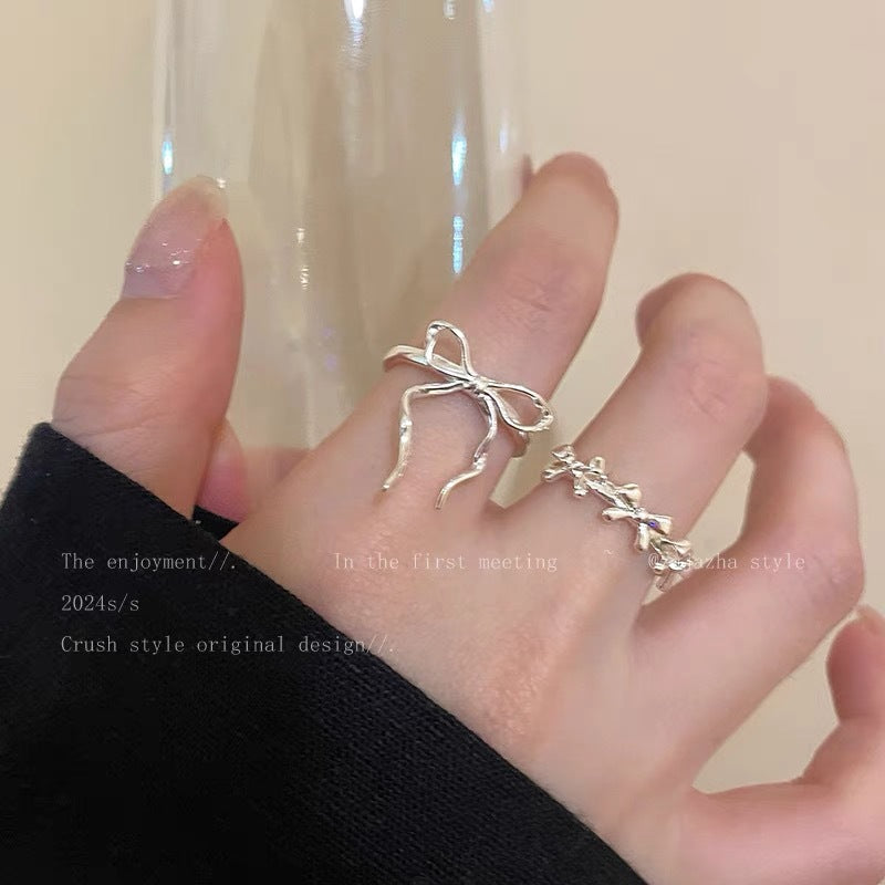 Female Summer Light Luxury High Sense Rings