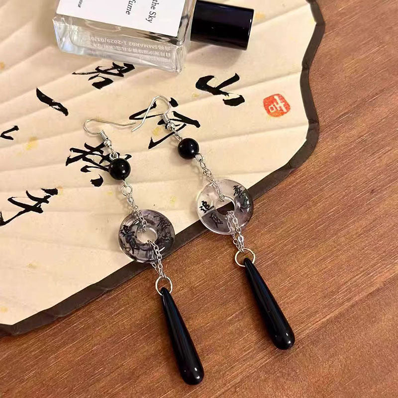 Niche Retro Personalized Temperamental Eardrops Cool Earrings