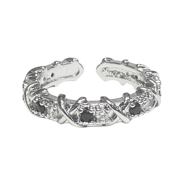 Women's Retro Affordable Luxury Cross Kaleidoscope Colorful Rings