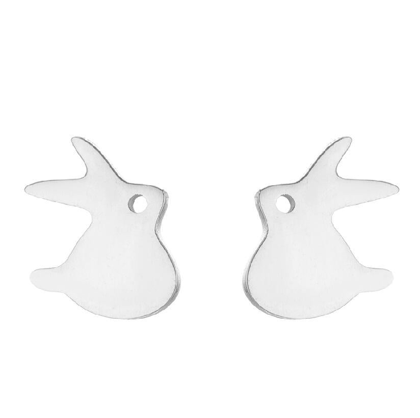Steel Cute Small Animal Female Design Fashion Cat Earrings