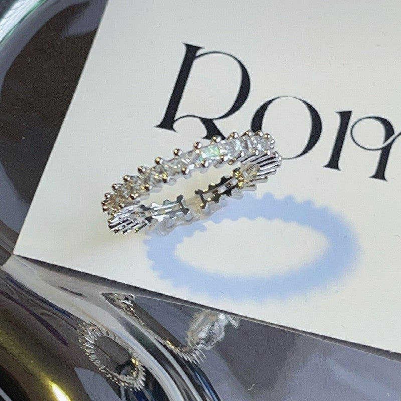 Sterling Sier Pink Zircon Female Open Niche Advanced Light Rings